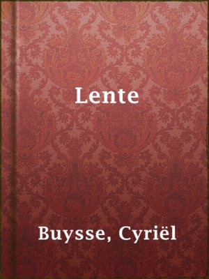 cover image of Lente